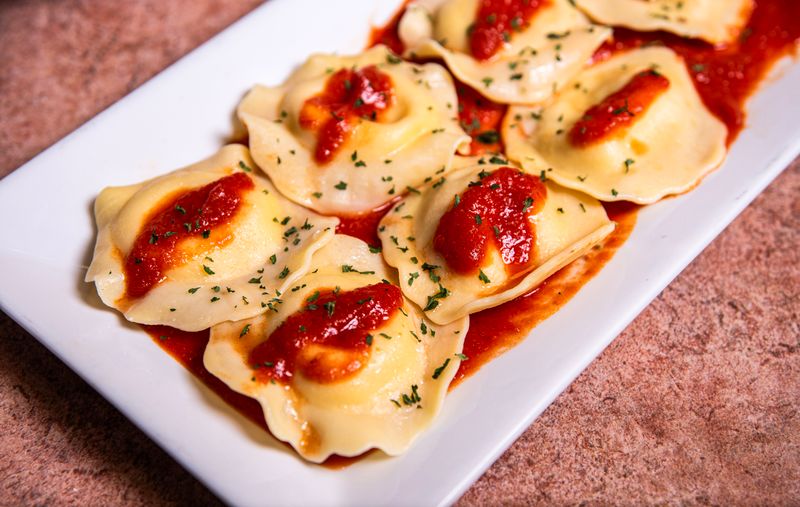 Meatball appetizer with house sauce at Anthony's